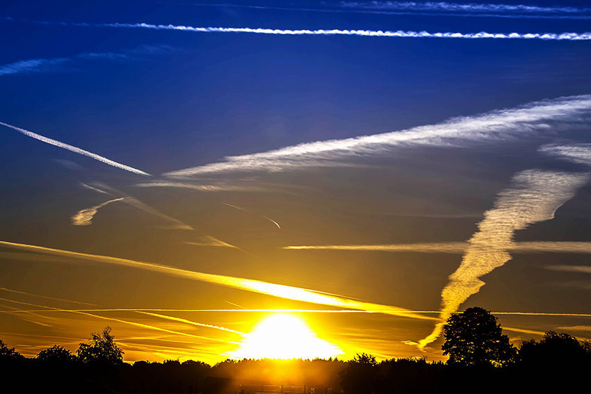 Carbon emissions down seven per cent in 2020 contrails