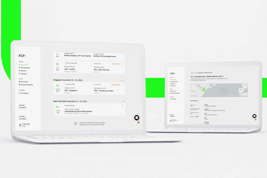 FCM new travel management platform