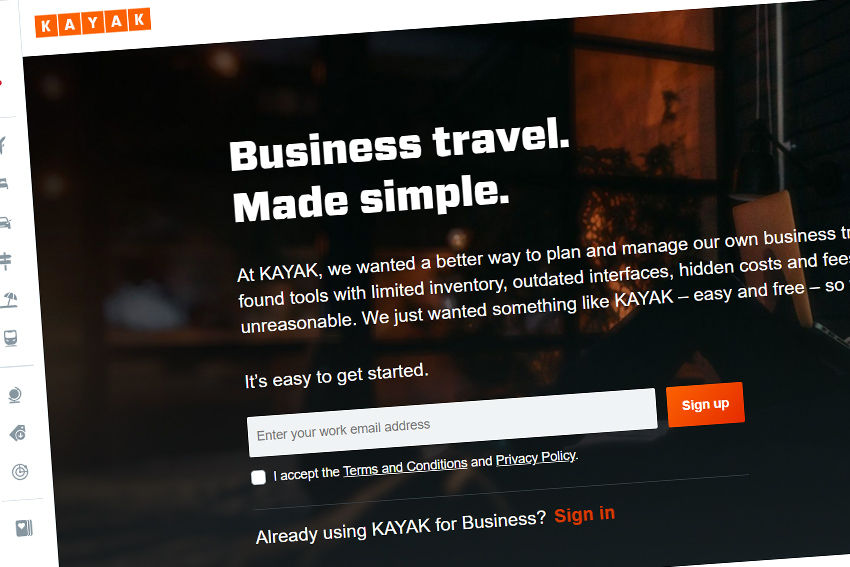 Launch of Kayak for Business inspired by market shortcomings