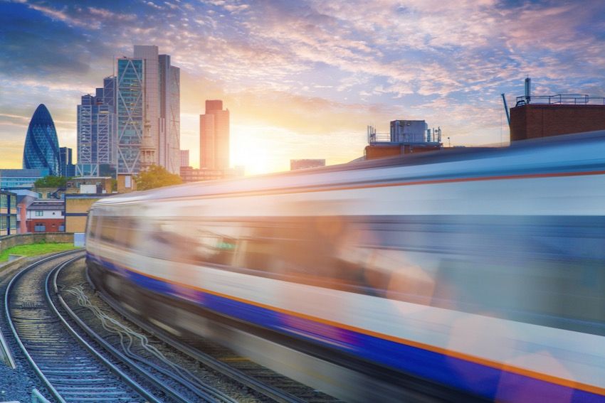 London train scene