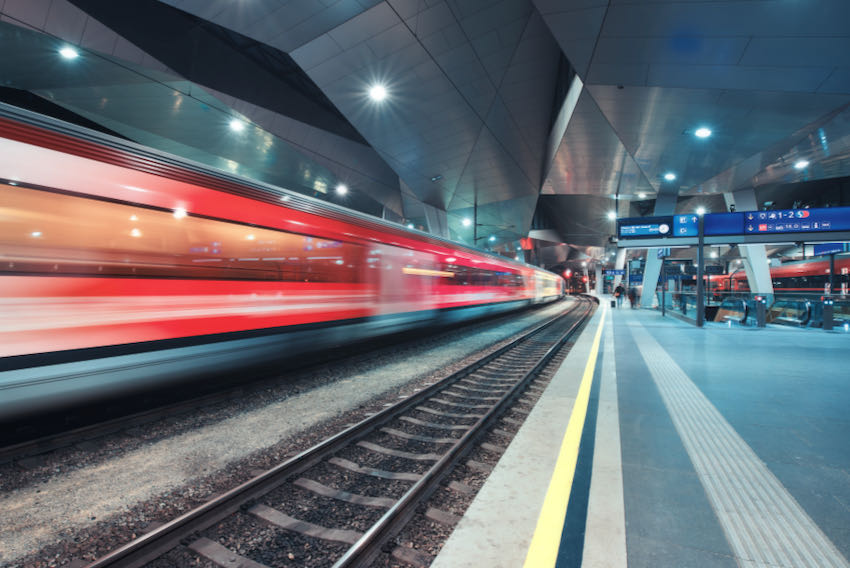 Vienna station train service